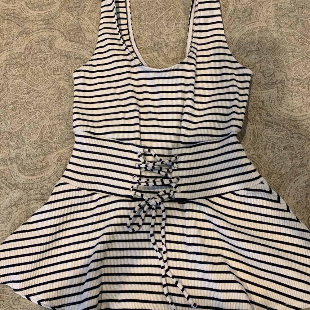 Express Peplum Corset Tank Top
